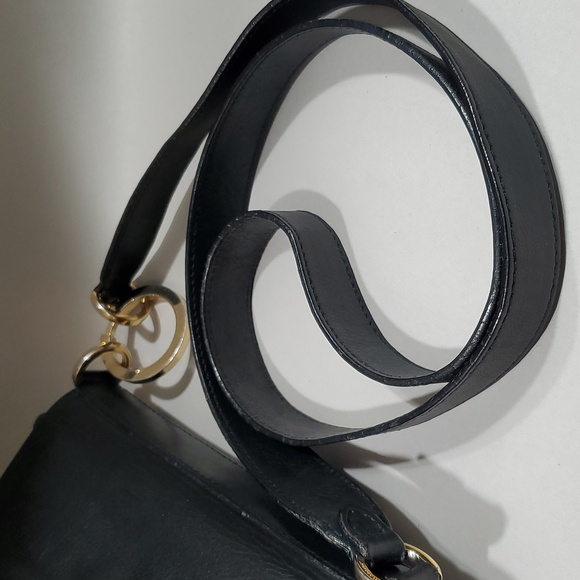 Vintage Salvatore Ferragamo Black Leather Crossbody Bag - Picture 9 of 16